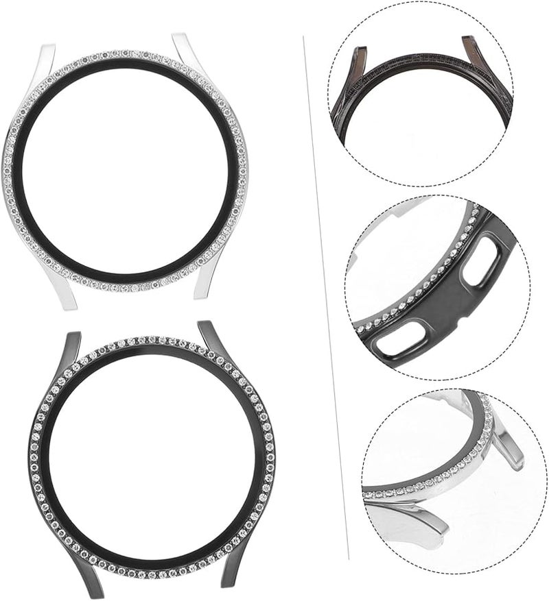Uonlytech 2 Pack Full Coverage Watch Case Protector Easy Installation Scratch Impact Resistant - Image 3